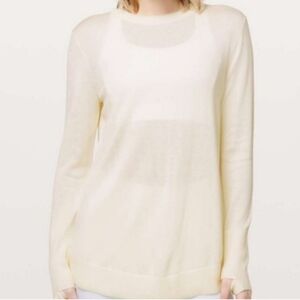 Lululemon Still At Ease Pullover In Cream Size 6
